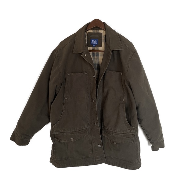High Sierra Jackets \u0026 Coats | High Sierra Flannel Lined Canvas Jacket Size L | Color: Brown/Green | Size: L | Onexoneshop's Closet